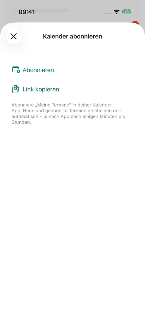 Kalender abonnieren