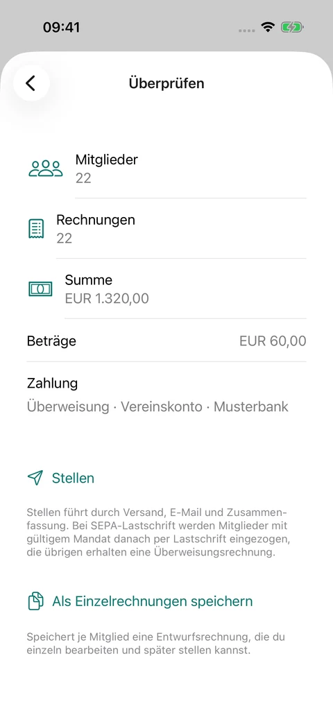 Beitragslauf vorbereiten · Jugendbeiträge prüfen