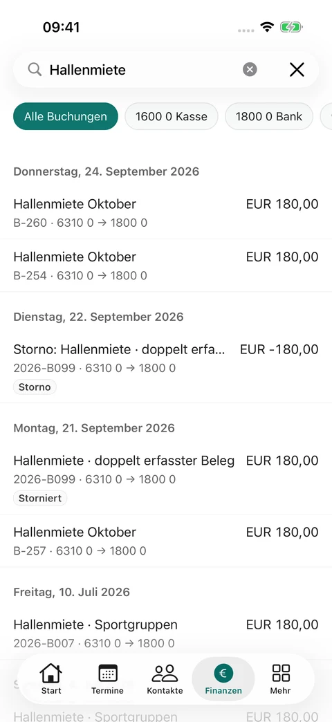 Das Buchungsjournal