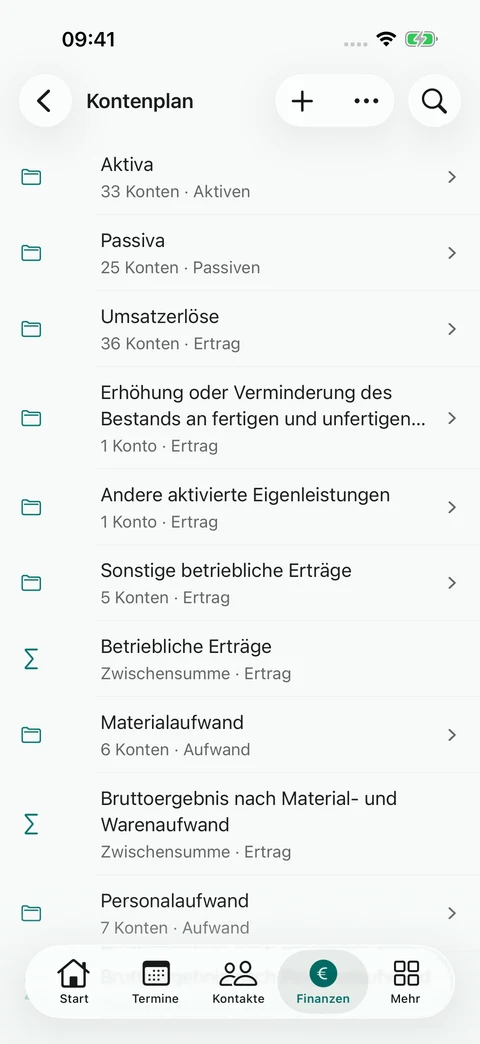 Der Kontenplan