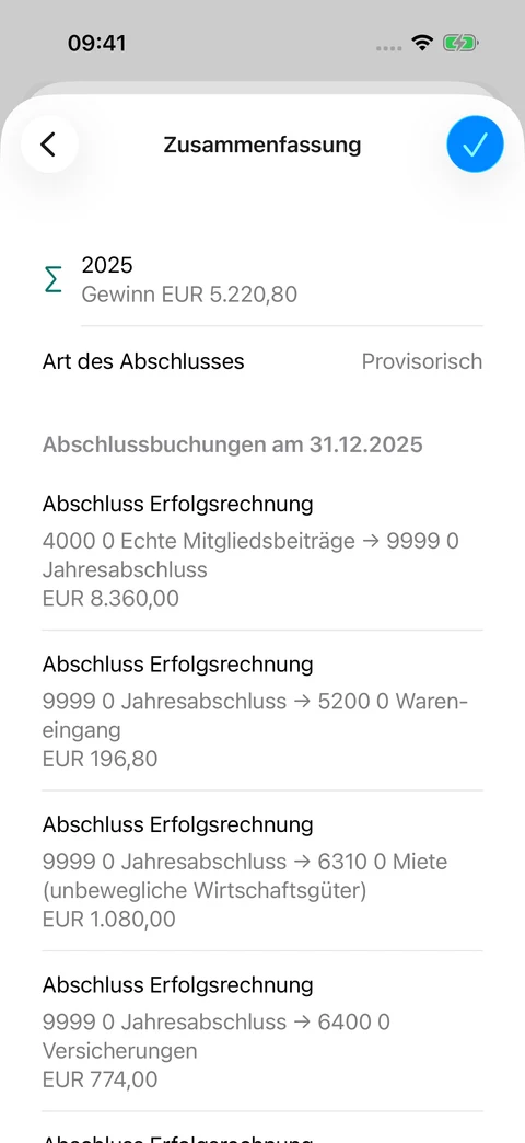 Jahresabschluss vorbereiten