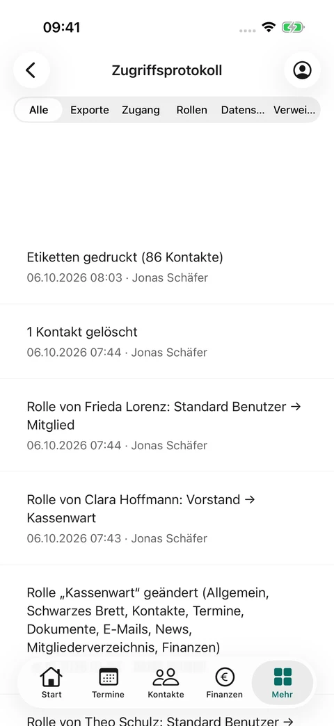 Das Zugriffsprotokoll